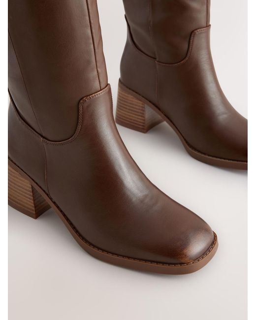 Next Brown Stiefel