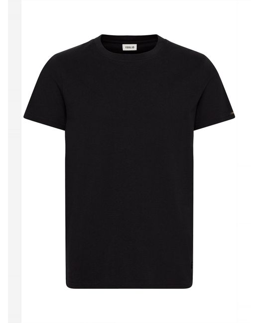 Solid T-Shirt Sdjuan in Black für Herren