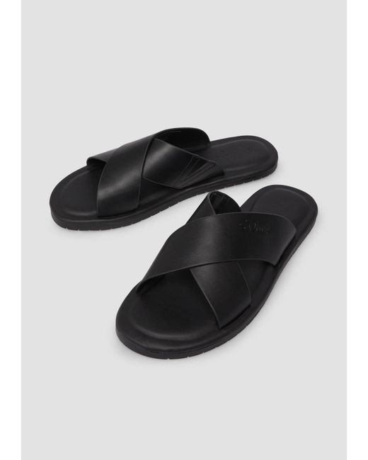 S.oliver Sandale in Black für Herren