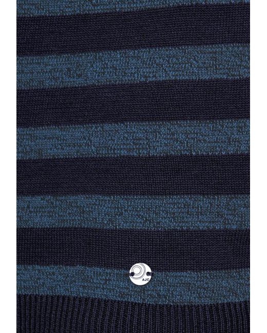 AJC Blue Streifenpullover