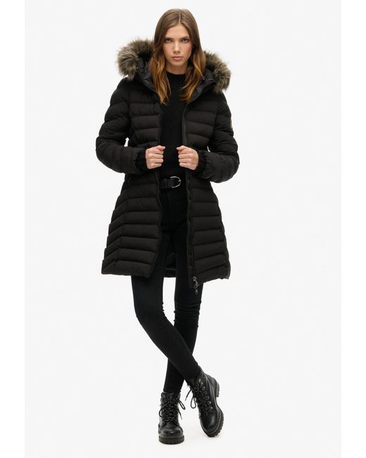 Superdry Black Mantel Fuji