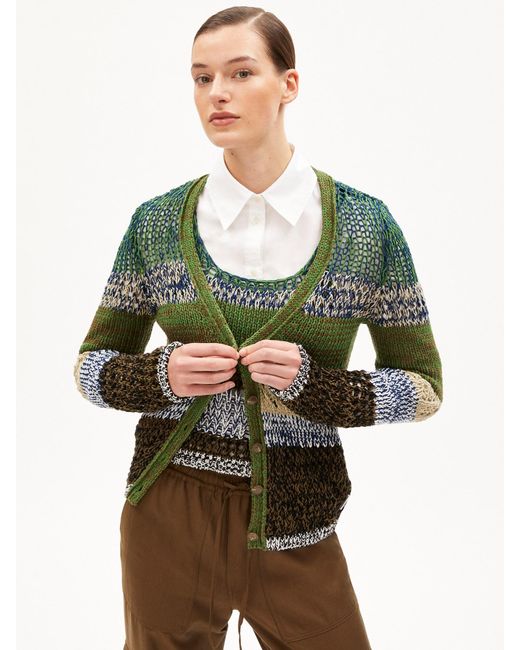 ARMEDANGELS Green Strickjacke Auroraa
