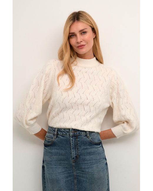 Kaffe White Pullover Rita