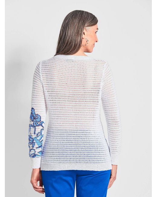Goldner Blue Druckpullover