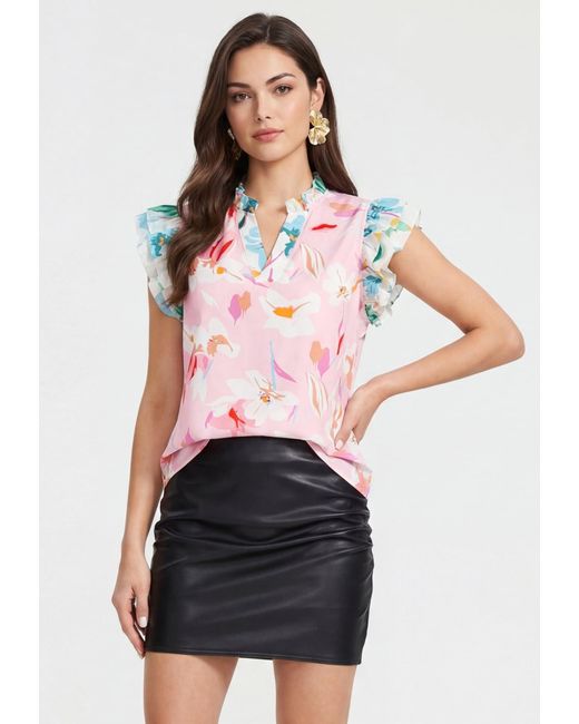 faina Pink Bluse