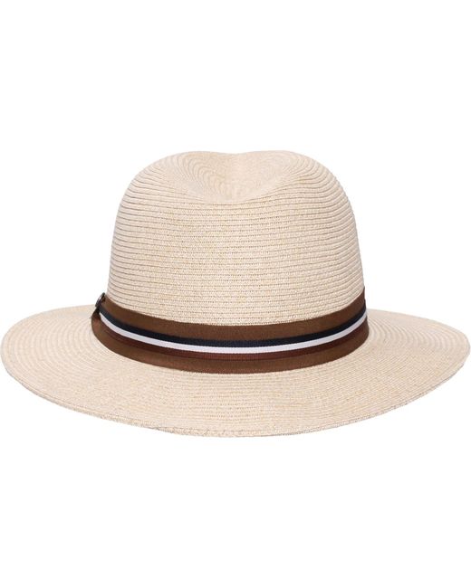 Bugatti Hut Fedora in Natural für Herren