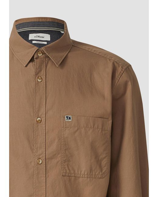 S.oliver Oliver Hemd in Brown für Herren