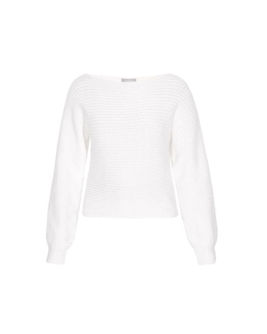 Usha White Pullover