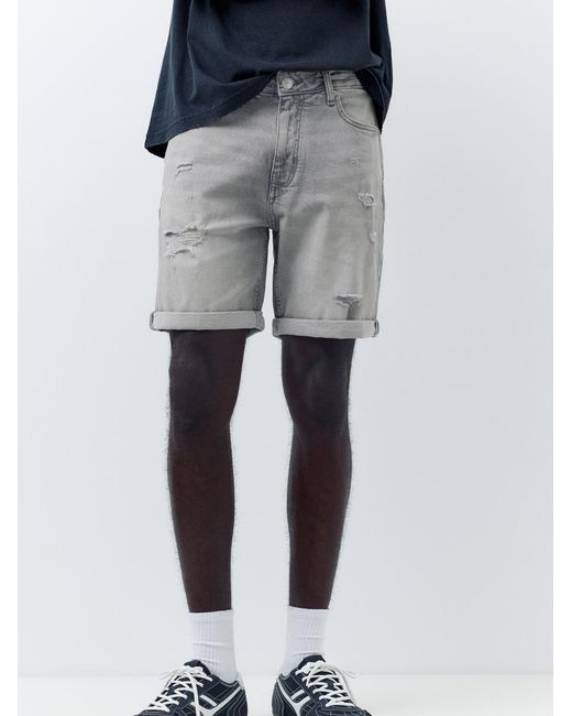 Pull&Bear Shorts in Gray für Herren