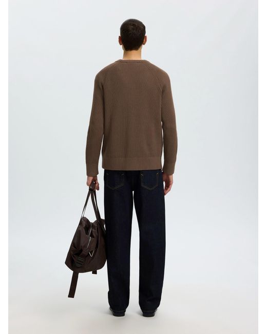 SELECTED Pullover Slmbraun in Brown für Herren