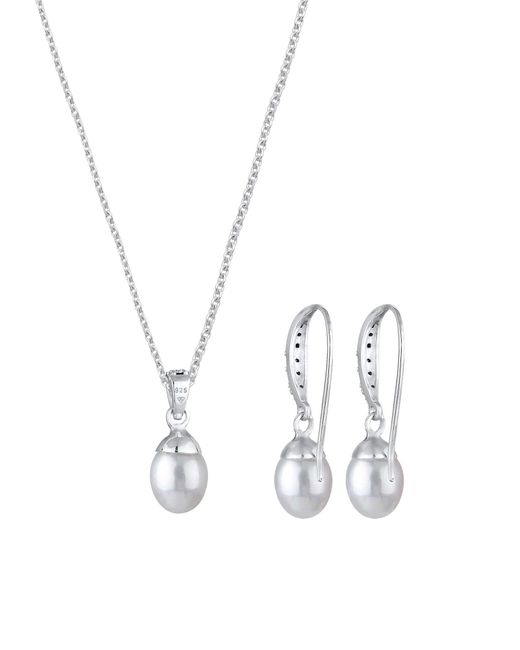 Elli Jewelry White Schmuckset