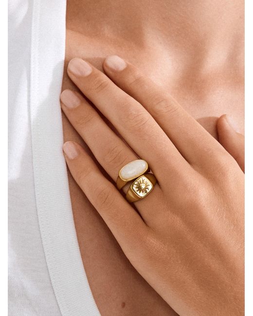 Pilgrim Ring Prism in Metallic für Herren