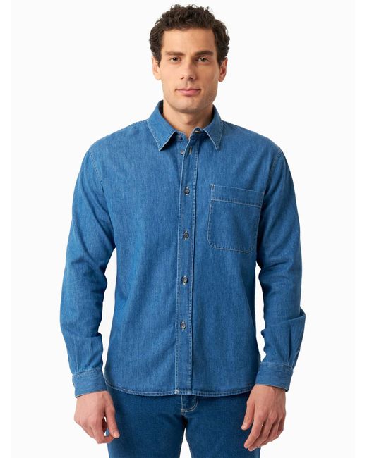 ORGANICATION Hemd in Blue für Herren