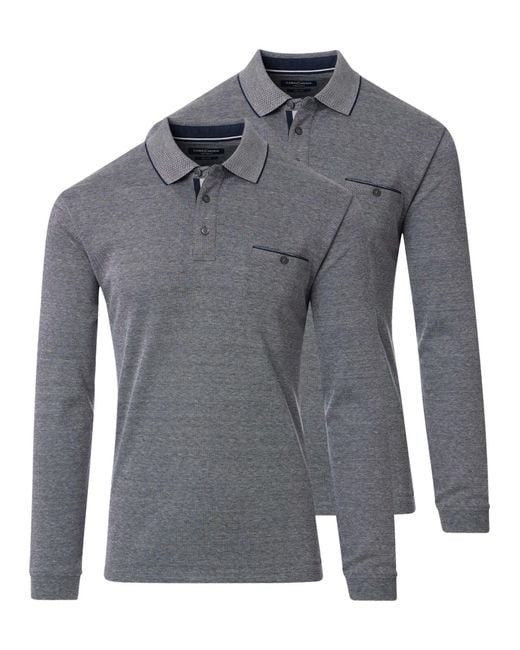 CASA MODA Shirt Basic in Gray für Herren