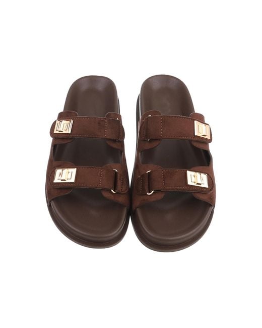 Ital-Design Brown Pantolette