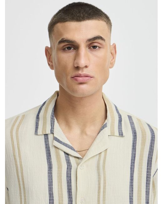 Solid Kurzarmhemd Sdisai in White für Herren