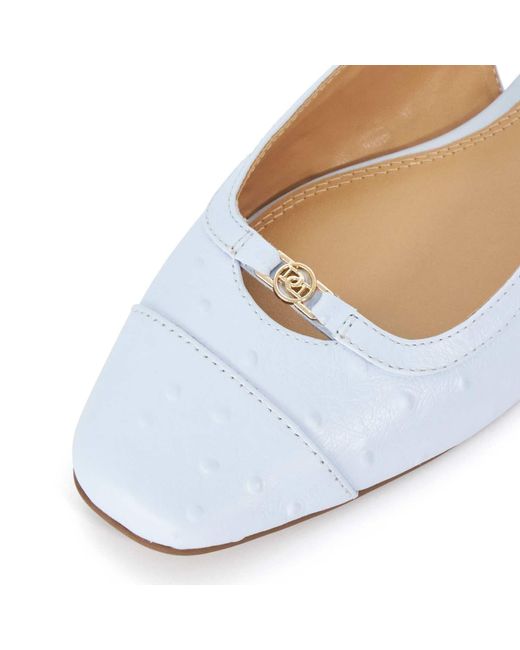 Dune White Riemchenballerina