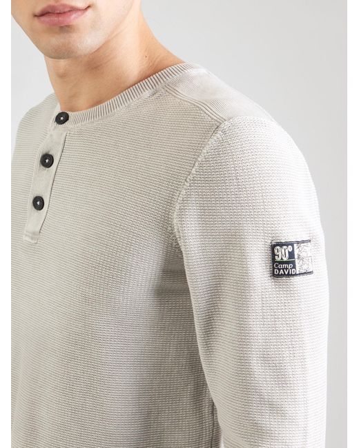 Camp David Pullover in Gray für Herren