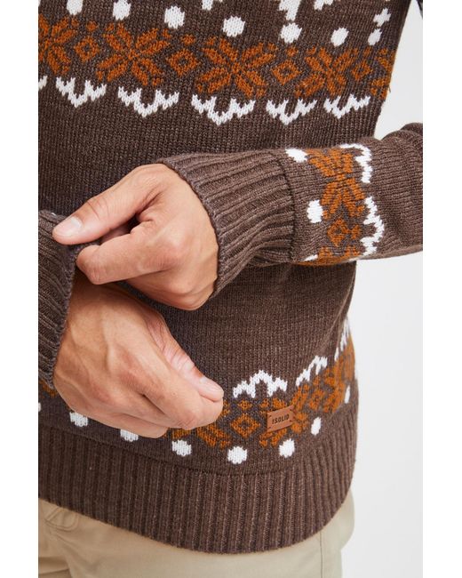 Solid Pullover Norwig in Brown für Herren