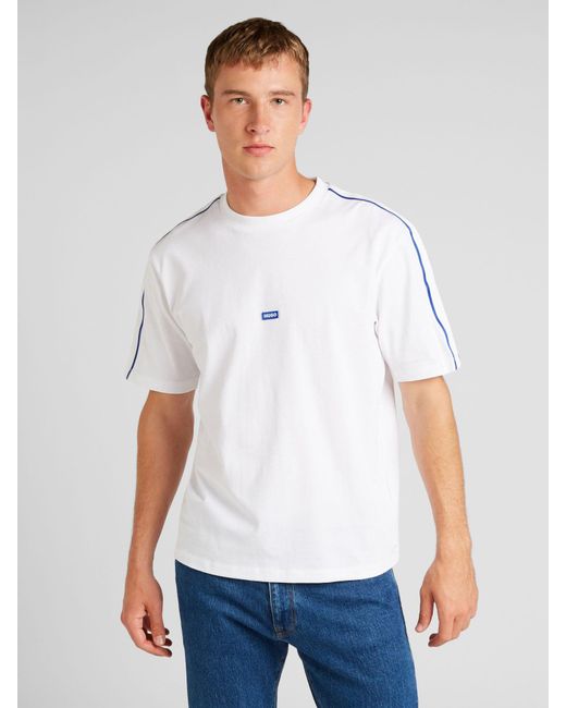 HUGO T-shirt 'neloy' in White für Herren