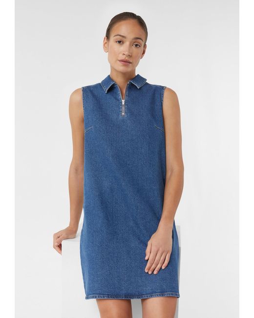 comma casual identity Blue Kleid
