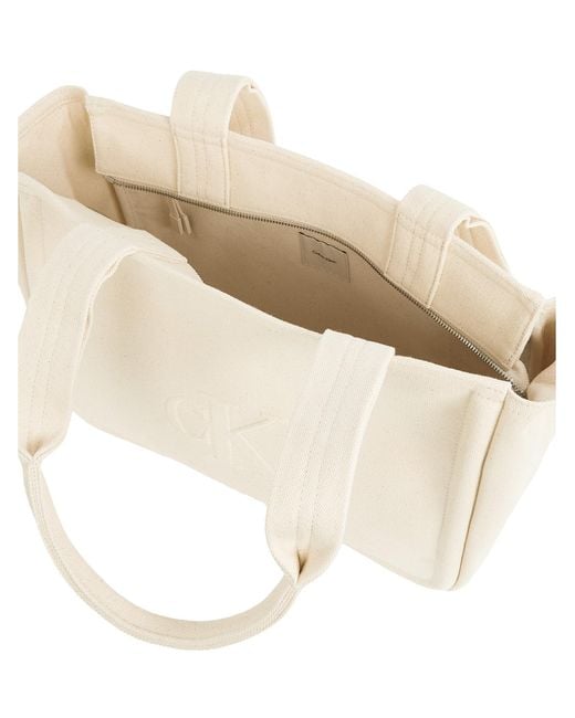 Calvin Klein White Shopper