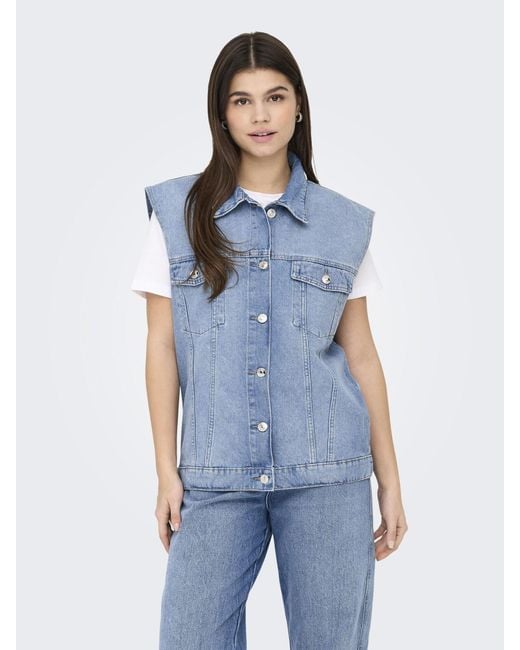 ONLY Damen Weste ONLJANE - V-Ausschnitt Strickweste Für Herbst