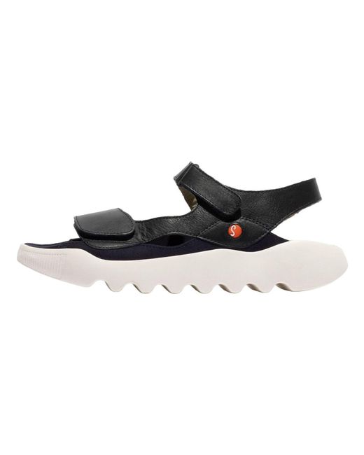 Softinos Black Sandale