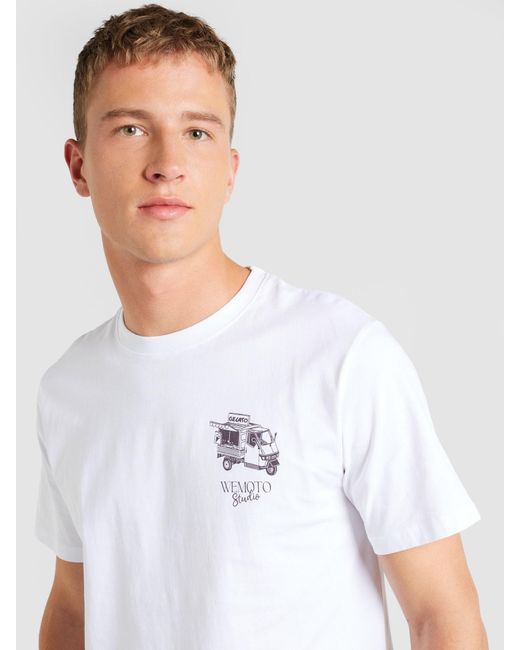 Wemoto T-shirt 'fragola' in White für Herren