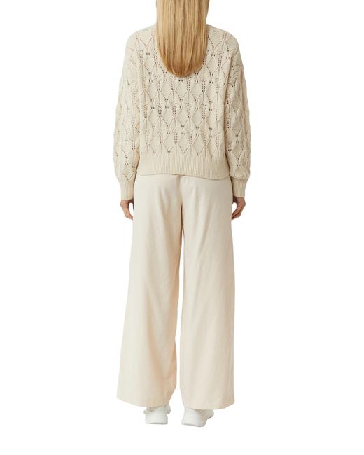 Comma, White Pullover