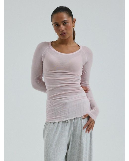 Seamless Basic White Top Cotton