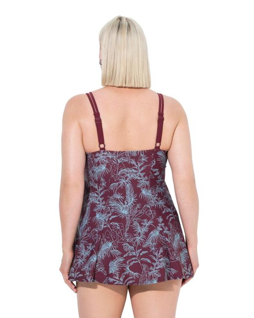 Ulla Popken Purple Badeanzug