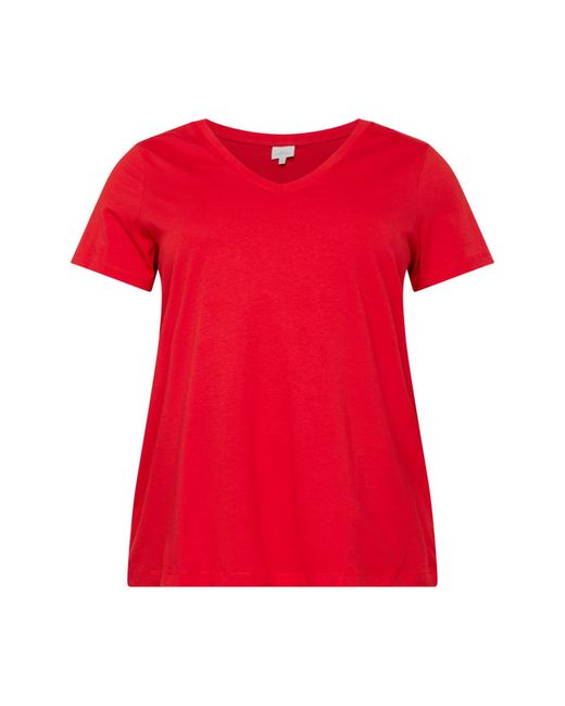 Only Carmakoma T-shirt 'bonnie life' in Rot | Lyst DE