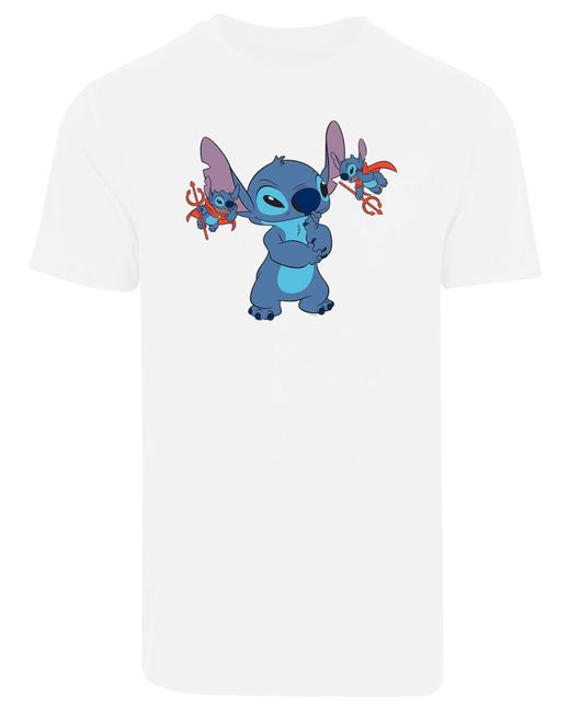 F4NT4STIC T-Shirt Disney Lilo And Stitch Little Devils in Blue für Herren