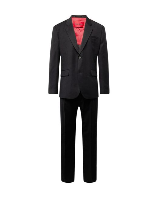 HUGO Anzug 'kris teagan' in Black für Herren