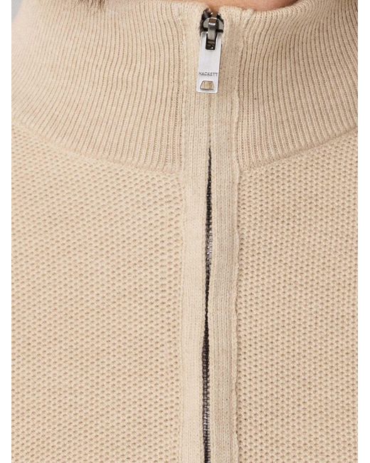 Hackett Pullover Honeycomb in Natural für Herren