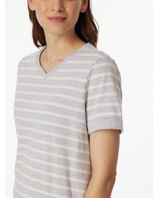 Schiesser White Pyjama Casual Essentials