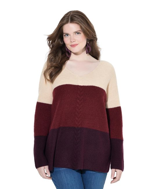 Ulla Popken Red Pullover