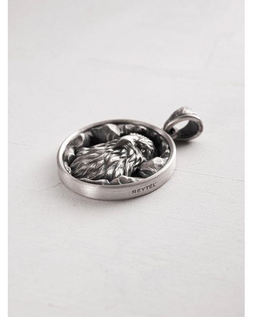 REYTEL Anhänger Eagle in Metallic für Herren