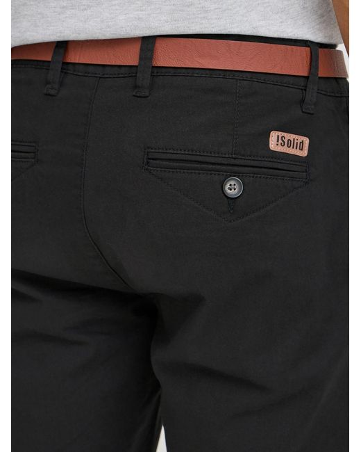 Solid Chinoshorts Montijo in Black für Herren