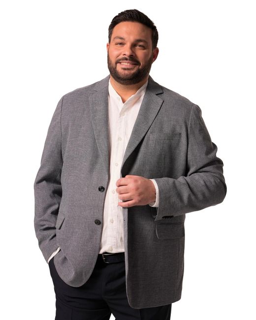 Men Plus Sakko in Gray für Herren