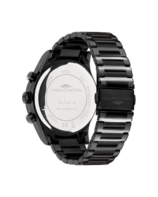 Fynch-Hatton Black Analoguhr