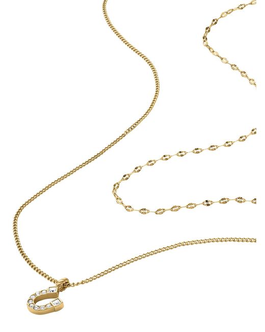 Fossil White Kette Sutton
