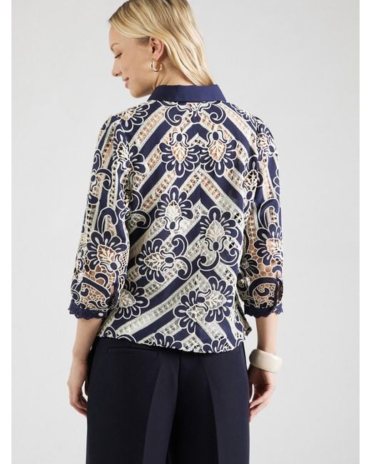Rene' Derhy Blue Bluse Liane