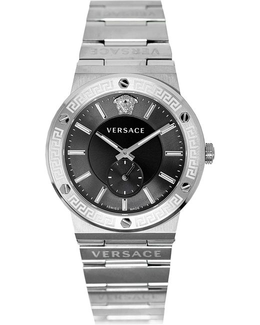 Versace Analoguhr Greca Logo in Gray für Herren