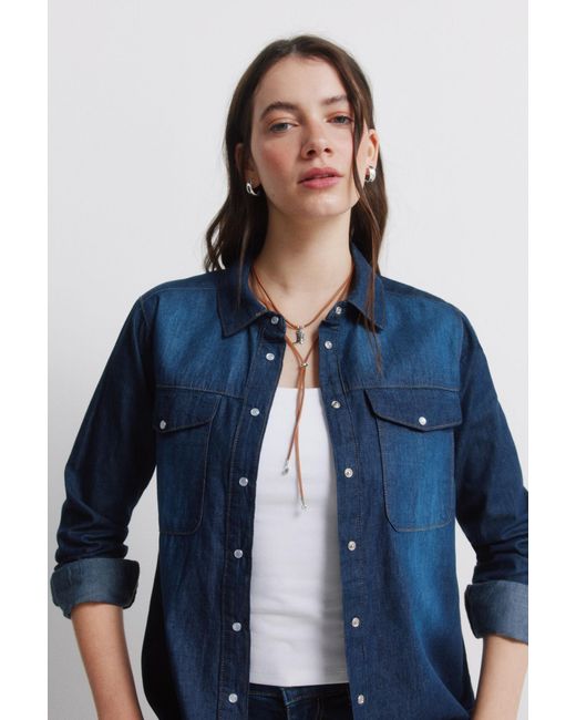 Springfield Blue Bluse