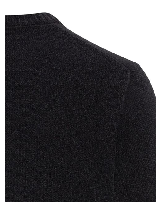 Camel Active Pullover Mit Seitlichem Strick-Einsatz in Black für Herren
