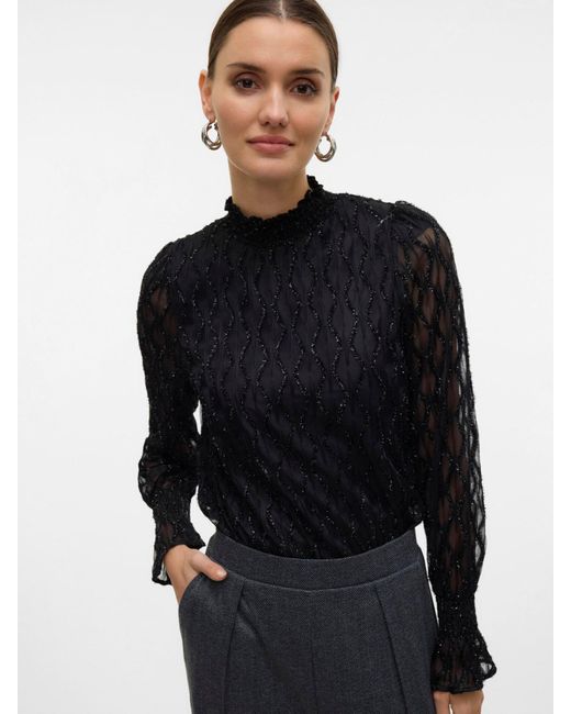 Vero Moda Black Bluse 'Nolita'