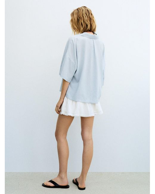 Pull&Bear Blue Bluse