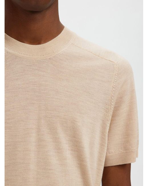 SELECTED Pullover in Natural für Herren